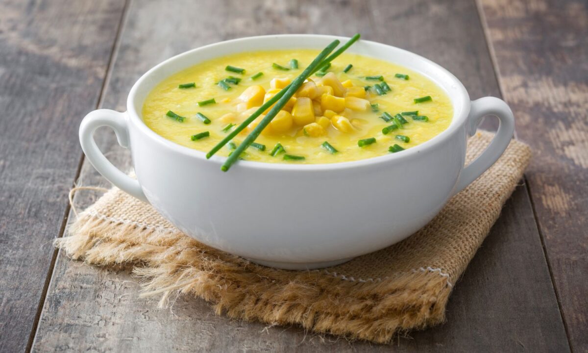 SOPA CREMOSA DE MILHO VERDE