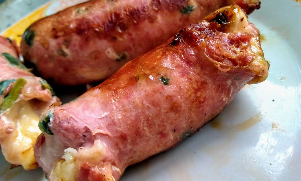 LINGUIÇA RECHEADA NA CHURRASQUEIRA