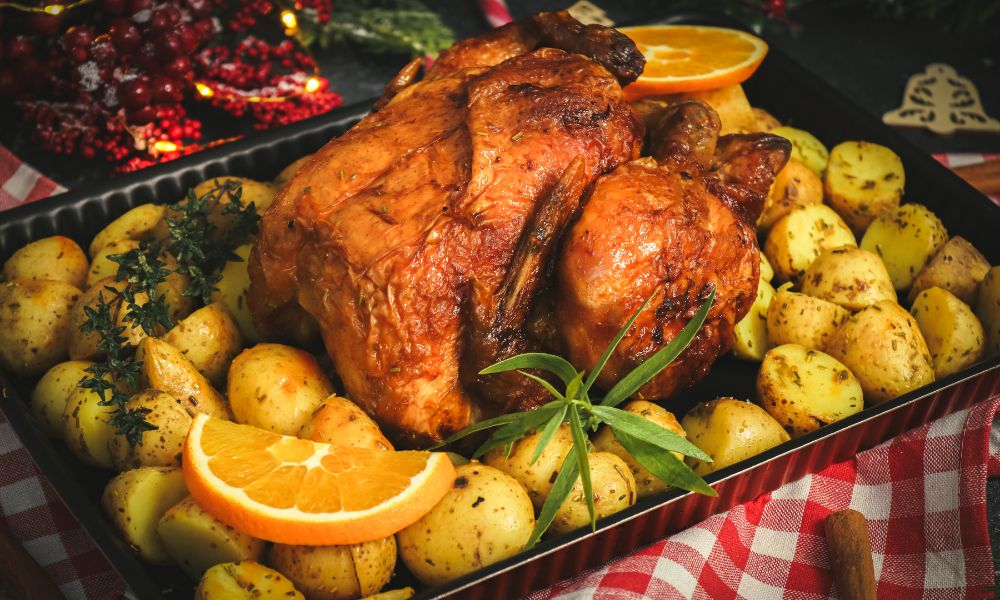 FRANGO ASSADO COM BATATA