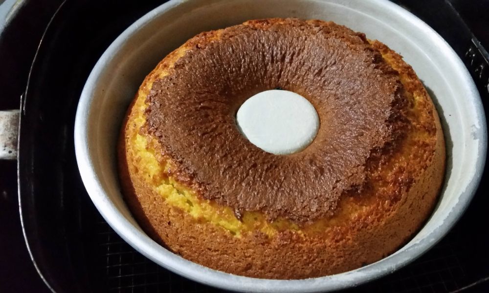 BOLO DE FUBÁ NA AIRFRYER