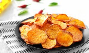 CHIPS DE BATATA DOCE NA AIRFRYER