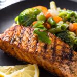 Peixe Assado com Legumes