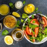 Salada de Folhas Verdes com Molho de Mostarda