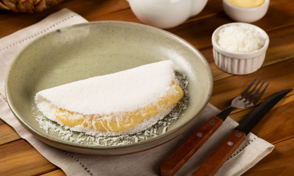 TAPIOCA SIMPLES NA FRIGIDEIRA