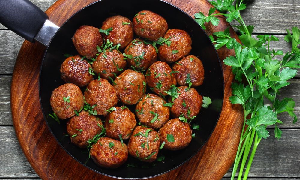 Bolinho de Carne Moída com Batata