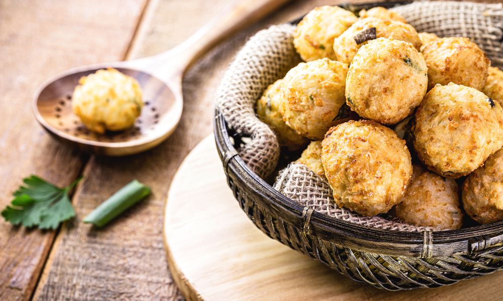Bolinhos de Batata Doce com Frango