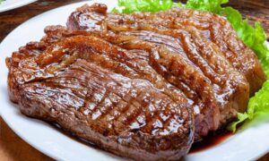 Picanha Fatiada na Air Fryer com Manteiga e Alho