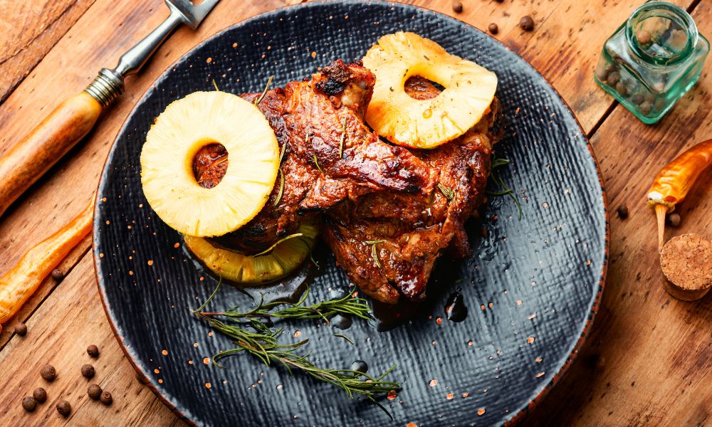 Picanha de Porco com Abacaxi