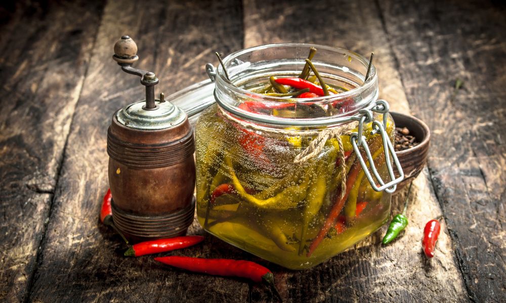 Pimenta Dedo-de-Moça em Conserva