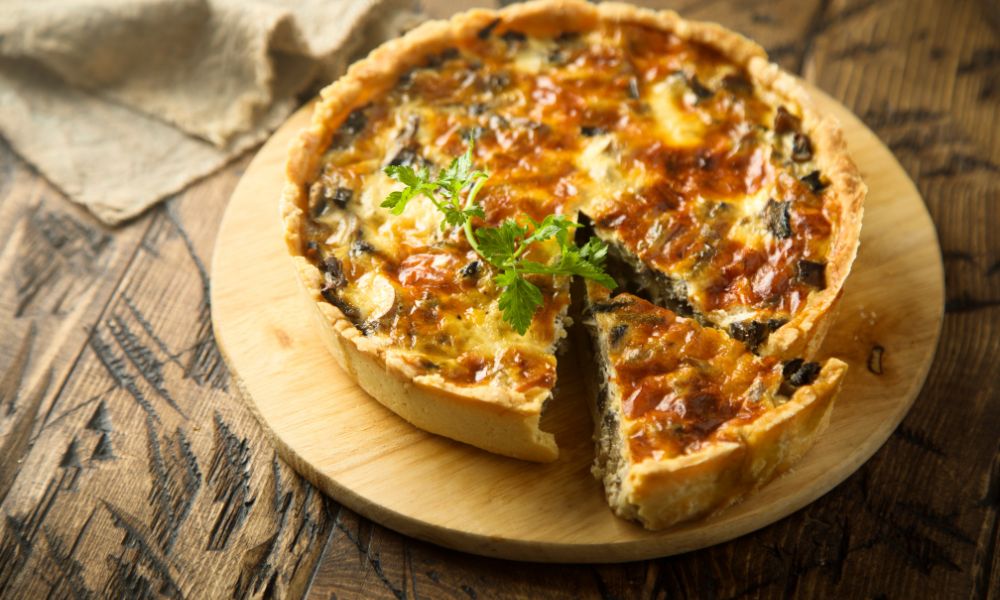 Quiche de Ricota e Cogumelos
