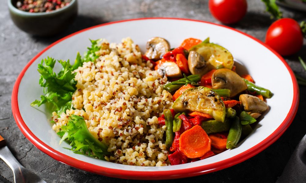 Risoto de Quinoa com Legumes Assados