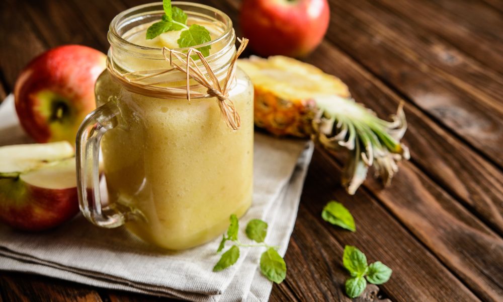 Smoothie de Abacaxi e Hortelã
