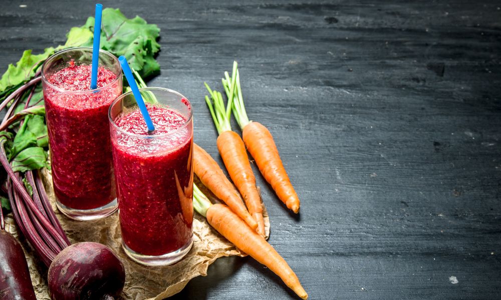 Suco de Beterraba e Cenoura