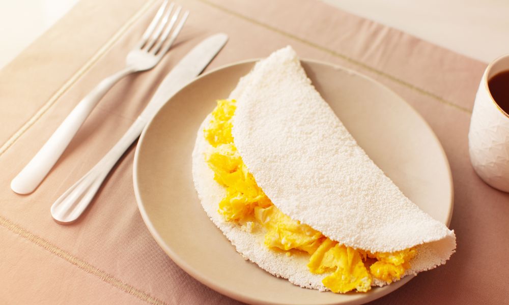 Cassava (Tapioca), Simple, Egg, and Cheese
