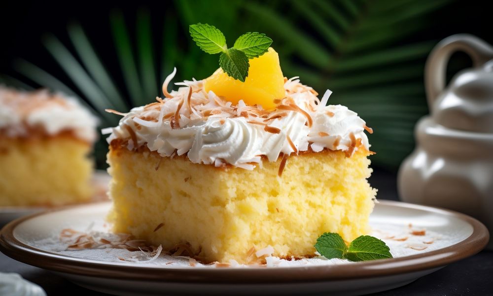 Fluffy Coconut Cake in a Blender