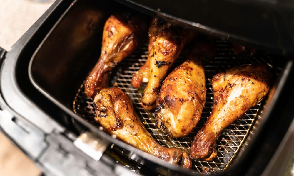 The thigh of the Chicken in the Airfryer