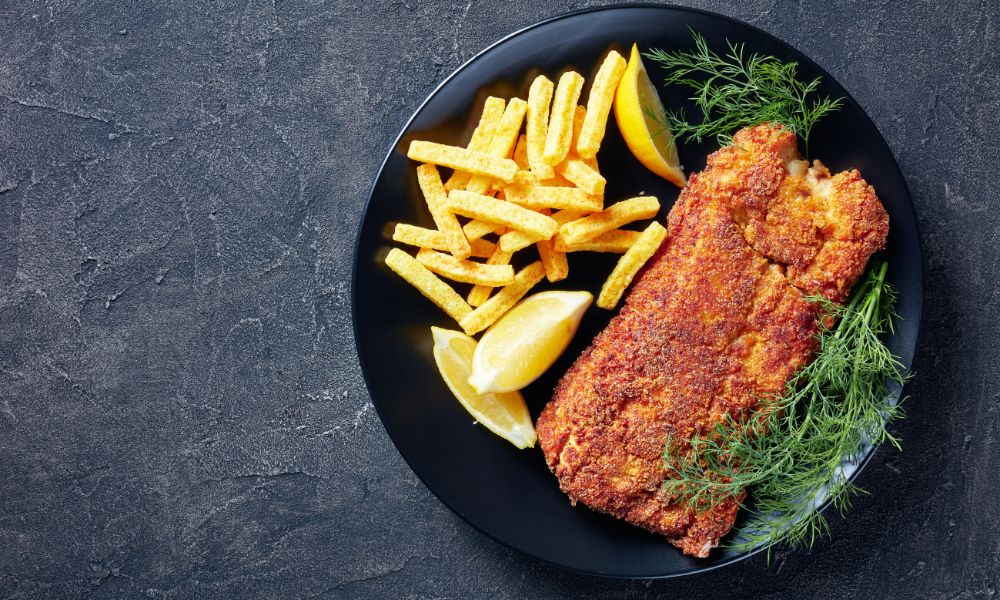 Filé de Merluza Empanado na Airfryer
