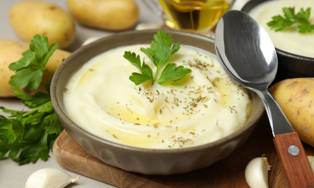 Purê de Batata Simples e Cremoso