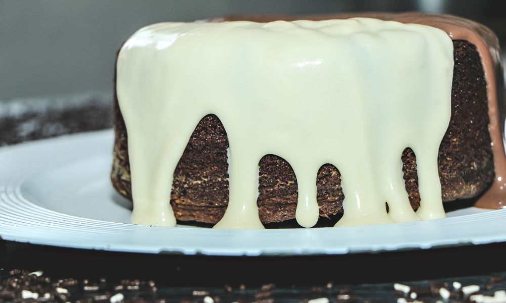 Nest Milk Volcano Cake
