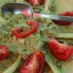 Guacamole Cremoso com Palitos de Pepino