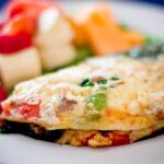 Omelete Doce com Whey e Frutas Vermelhas