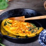 Omelete de Espinafre com Queijo