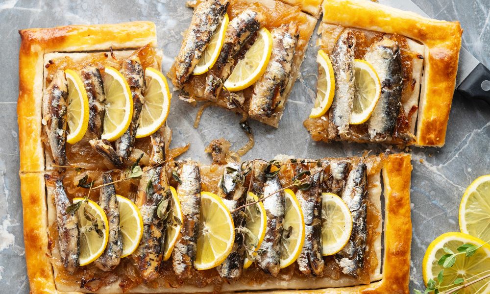 Torta de Sardinha com Sardinha em Lata