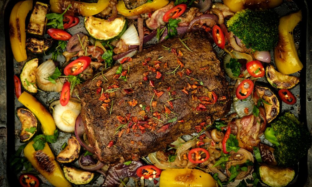 Alcatra ao Forno com Legumes