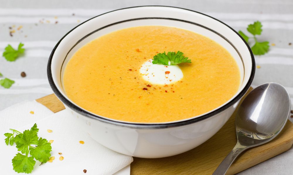 Caldo de Abóbora com Gengibre