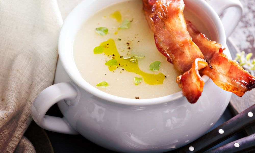 Creme de Batata com Bacon Crocante