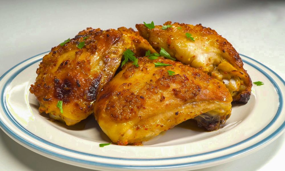 Frango ao Forno com Mostarda e Mel