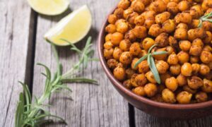 Grão-de-Bico Crocante Temperado na Airfryer